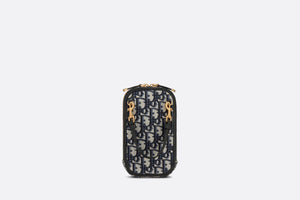 30 Montaigne Phone Holder • Blue Dior Oblique Jacquard