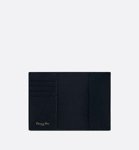 30 Montaigne Passport Holder • Blue Dior Oblique Jacquard
