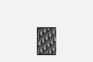30 Montaigne Passport Holder • Blue Dior Oblique Jacquard
