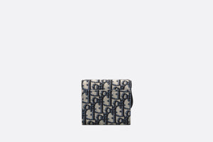 Saddle Lotus Wallet • Blue Dior Oblique Jacquard