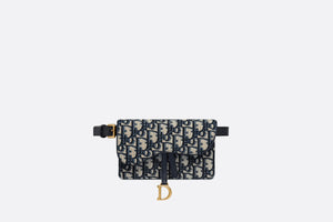 Saddle Belt Pouch • Blue Dior Oblique Jacquard