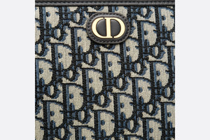 30 Montaigne Pouch • Blue Dior Oblique Jacquard