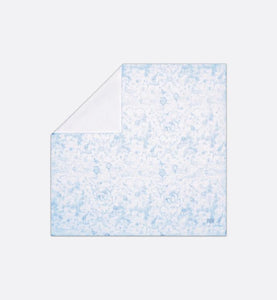 Toile de Jouy Newborn Gift Set • Sky Blue and White Muslin, Interlock and Cotton Velvet
