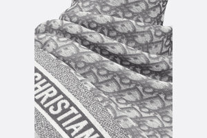 D-Oblique Shawl • Gray Wool, Silk and Cotton