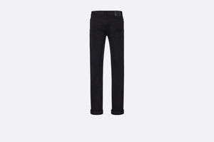 Long Slim-Fit Jeans • Black Cotton Denim
