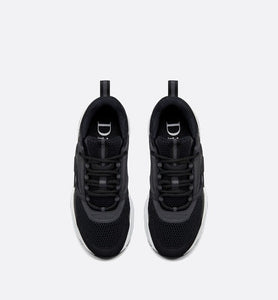 B22 Sneaker • Black Technical Mesh and Calfskin