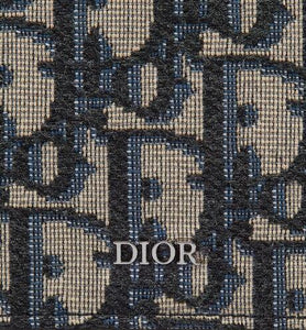 Wallet with Bill Clip • Beige and Black Dior Oblique Jacquard