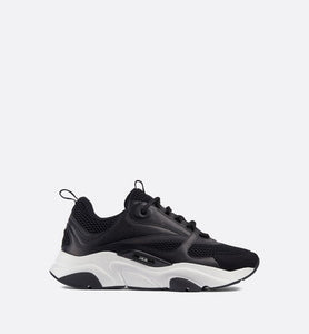 B22 Sneaker • Black Technical Mesh and Calfskin