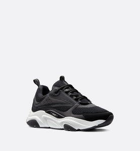 B22 Sneaker • Black Technical Mesh and Calfskin