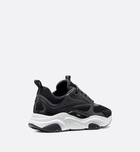B22 Sneaker • Black Technical Mesh and Calfskin