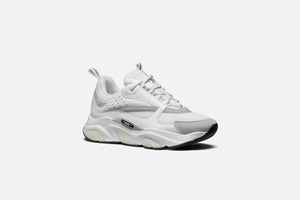 B22 Sneaker • White Technical Mesh with White and Silver-Tone Calfskin