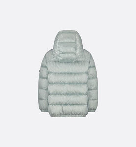 Dior Oblique Hooded Down Jacket • Silver-Tone Technical Jacquard