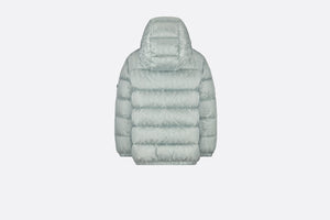 Dior Oblique Hooded Down Jacket • Silver-Tone Technical Jacquard