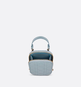 Lady Dior Phone Holder • Cloud Blue Cannage Lambskin