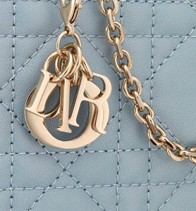 Lady Dior Phone Holder • Cloud Blue Cannage Lambskin