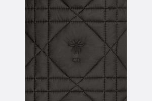 Macrocannage Peacot • Black Quilted Technical Taffeta