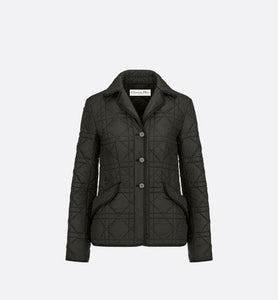 Macrocannage Bar Jacket • Black Quilted Technical Taffeta
