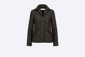 Macrocannage Bar Jacket • Black Quilted Technical Taffeta
