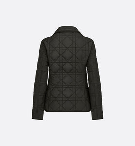 Macrocannage Bar Jacket • Black Quilted Technical Taffeta
