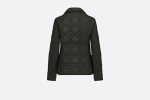 Macrocannage Bar Jacket • Black Quilted Technical Taffeta