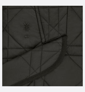 Macrocannage Bar Jacket • Black Quilted Technical Taffeta