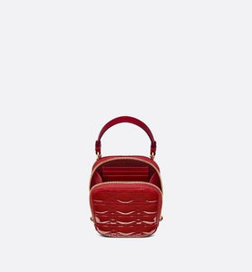 Lady Dior Phone Holder • Cherry Red Patent Cannage Calfskin