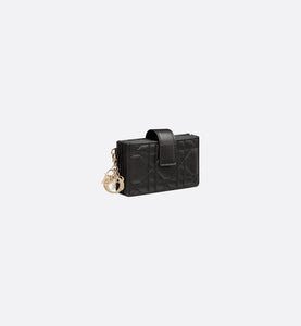 Lady Dior 5-Gusset Card Holder • Black Cannage Lambskin