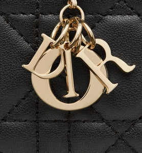 Lady Dior 5-Gusset Card Holder • Black Cannage Lambskin