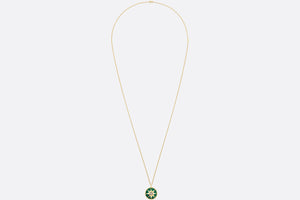 Large Rose Des Vents Medallion • Yellow Gold, Diamond and Malachite