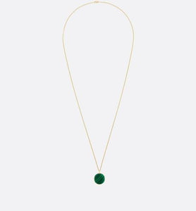 Large Rose Des Vents Medallion • Yellow Gold, Diamond and Malachite