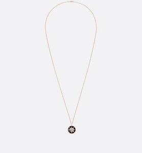 Large Rose Des Vents Medallion • Rose Gold, Diamond and Onyx