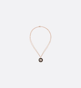 Large Rose Des Vents Medallion • Rose Gold, Diamond and Onyx