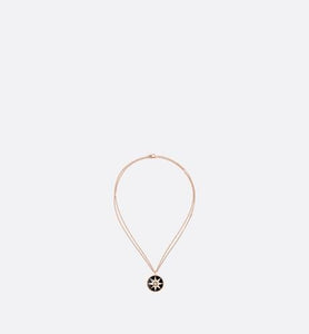 Large Rose Des Vents Medallion • Rose Gold, Diamond and Onyx