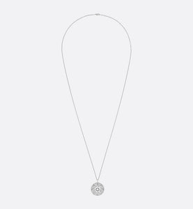 Large Rose Des Vents Pavé Medallion • 18K White Gold and Diamonds