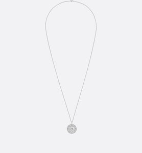 Large Rose Des Vents Pavé Medallion • 18K White Gold and Diamonds