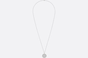 Large Rose Des Vents Pavé Medallion • 18K White Gold and Diamonds