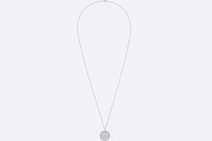 Large Rose Des Vents Pavé Medallion • 18K White Gold and Diamonds