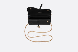 Saddle Wallet • Black Goatskin