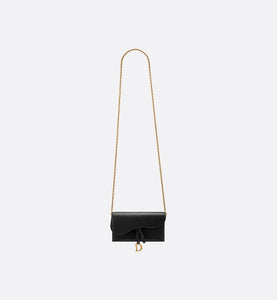 Saddle Wallet • Black Goatskin