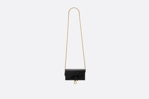 Saddle Wallet • Black Goatskin