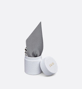 Dior Oblique Mitzah Scarf • Gray Silk Twill