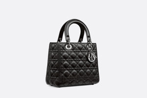 Medium Lady Dior Bag • Black Cannage Lambskin