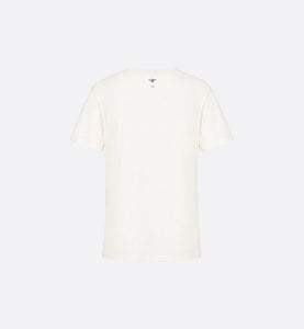 'WE SHOULD ALL BE FEMINISTS' T-Shirt • White Cotton Jersey and Linen