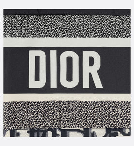 Reversible Long Down Jacket • Blue and Ecru Dior Oblique Quilted Technical Taffeta