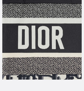 Reversible Long Down Jacket • Blue and Ecru Dior Oblique Quilted Technical Taffeta