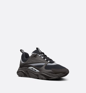 B22 Sneaker • Black Technical Mesh and Smooth Calfskin