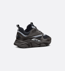 B22 Sneaker • Black Technical Mesh and Smooth Calfskin
