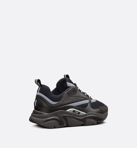 B22 Sneaker • Black Technical Mesh and Smooth Calfskin