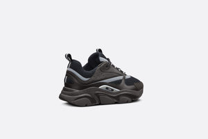 B22 Sneaker • Black Technical Mesh and Smooth Calfskin