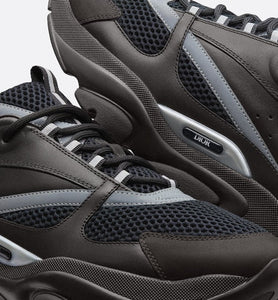 B22 Sneaker • Black Technical Mesh and Smooth Calfskin